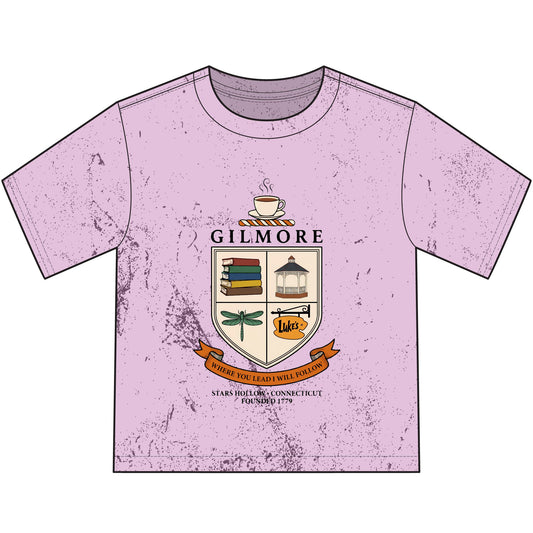Gilmore Crest Youth T‑Shirt — 'Gilmore' Book & Coffee Family Crest Tee