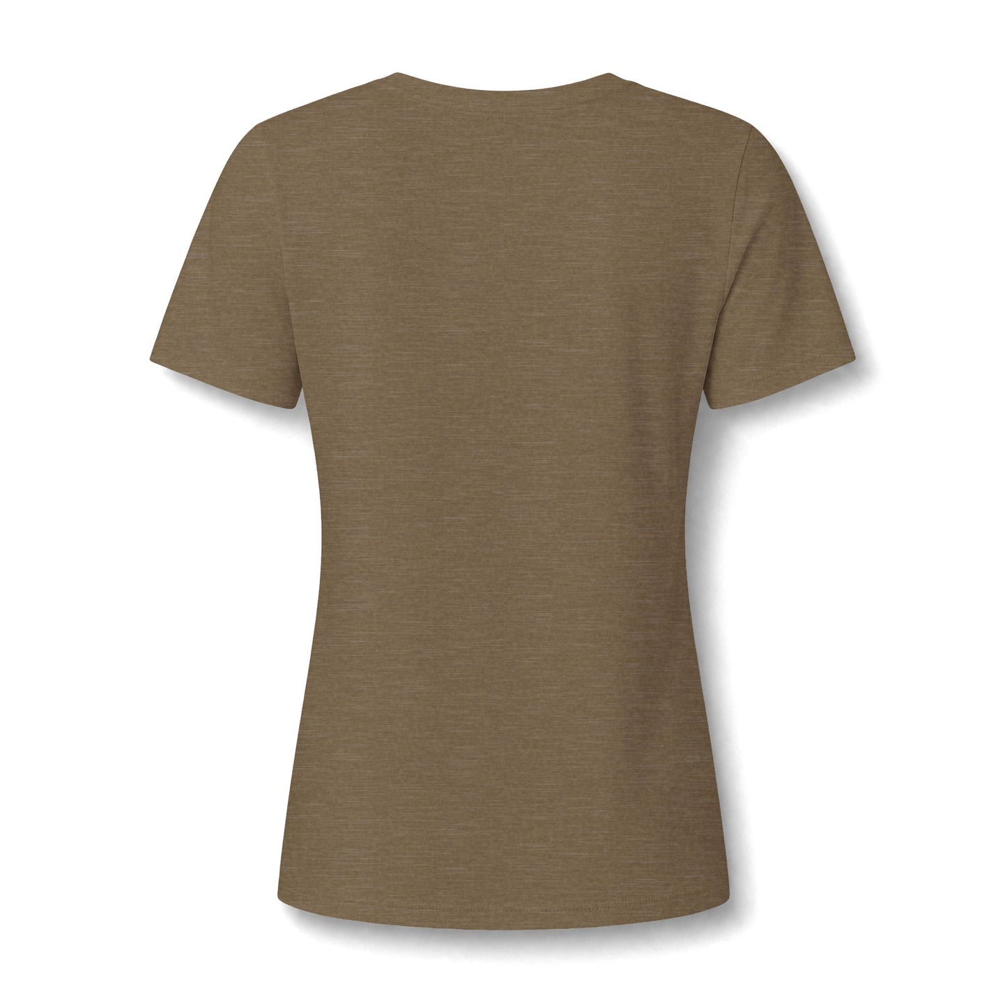 Gilmore Women's Relaxed Heather CVC V-Neck Tee Dark #2